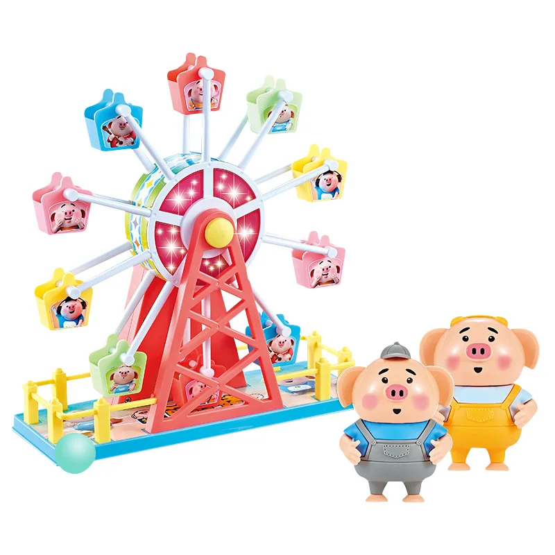 Новая электрическая игрушка с мультяшной Свинкой семейная Рождественская