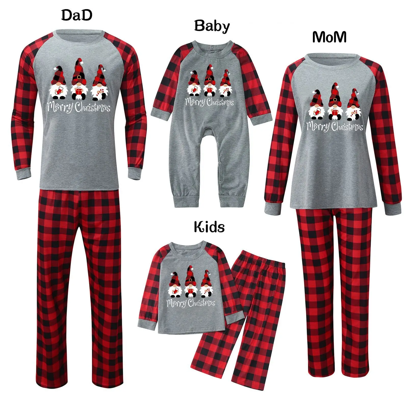 2021 Xmas Family Matching Pajamas Set Mother Daughter Father Son Family Sleepwear Santa Claus Christmas Tree Top+pants