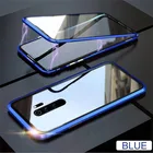 Чехол для Redmi Note 10 Pro, двухсторонний стеклянный Магнитный чехол для Xiaomi Mi 10T Lite, металлический бампер, чехол для Xiaomi Poco X3 NFC