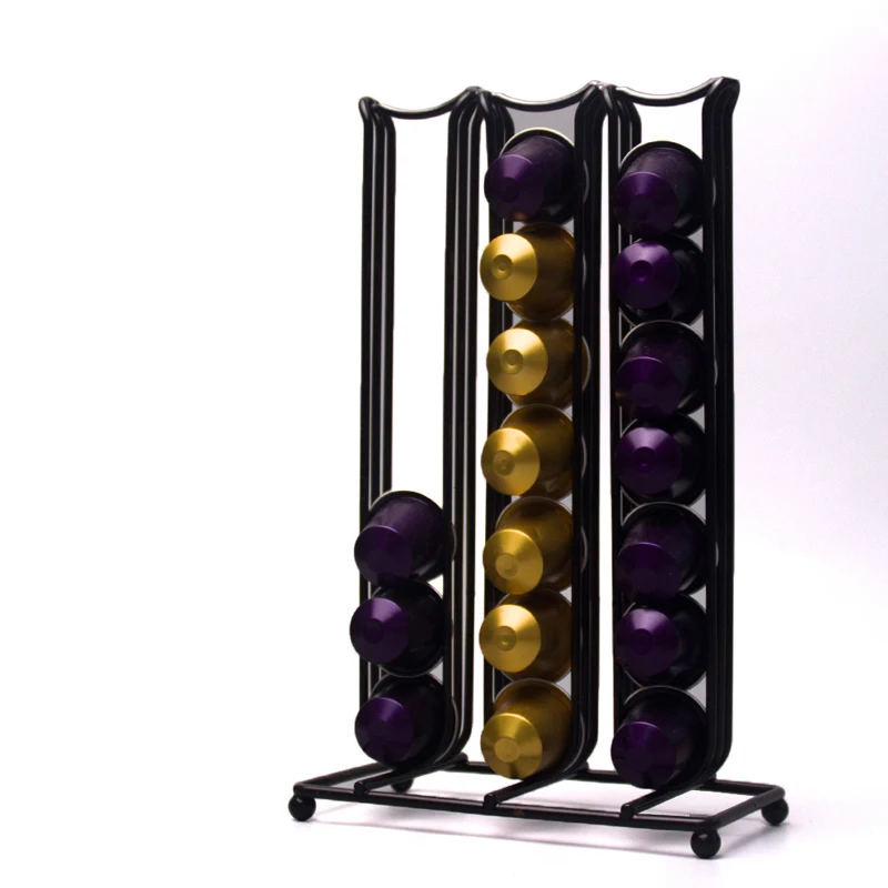 42 чашки для кофемашины Nespresso Кофе стручки вращающийся стеллаж выставки товаров