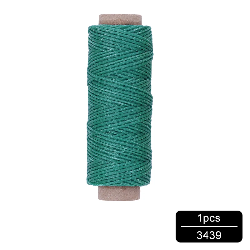 NO.3439 MIUSIE 1 шт. 50 м 150D 1 мм кожаный вощеный шнур для DIY инструмент для рукоделия ручная строчка плоская Вощеная швейная линия - Цвет: NO.3439