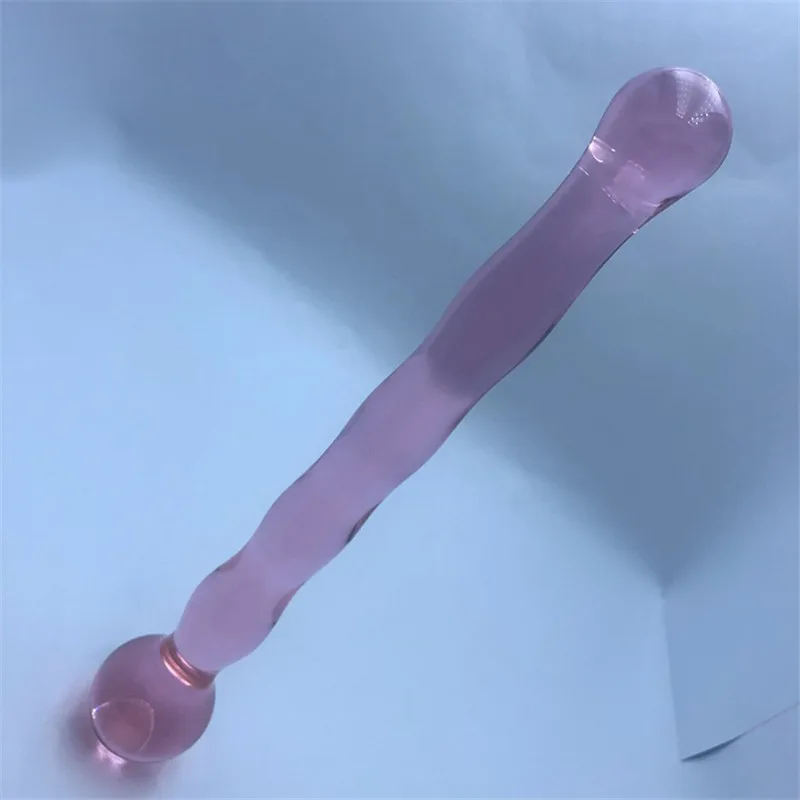 Фаллоимитатор из пирекса для БДСМ искусственный пенис Хрустальная поддельная