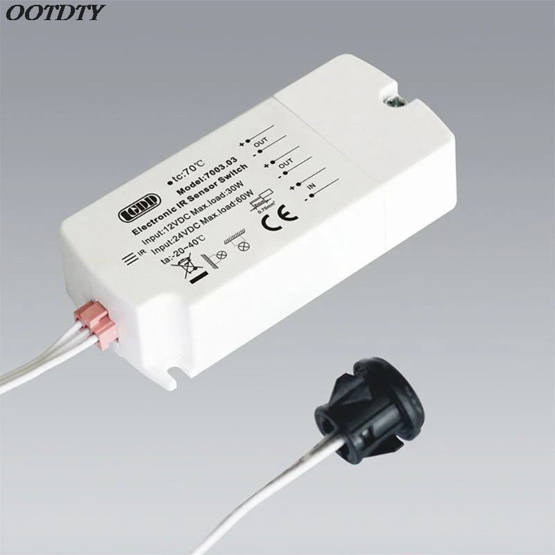 DC 12V переключатель ИК-датчика 40W инфракрасный выключатель света для светодиодной ленты движения ручной волны