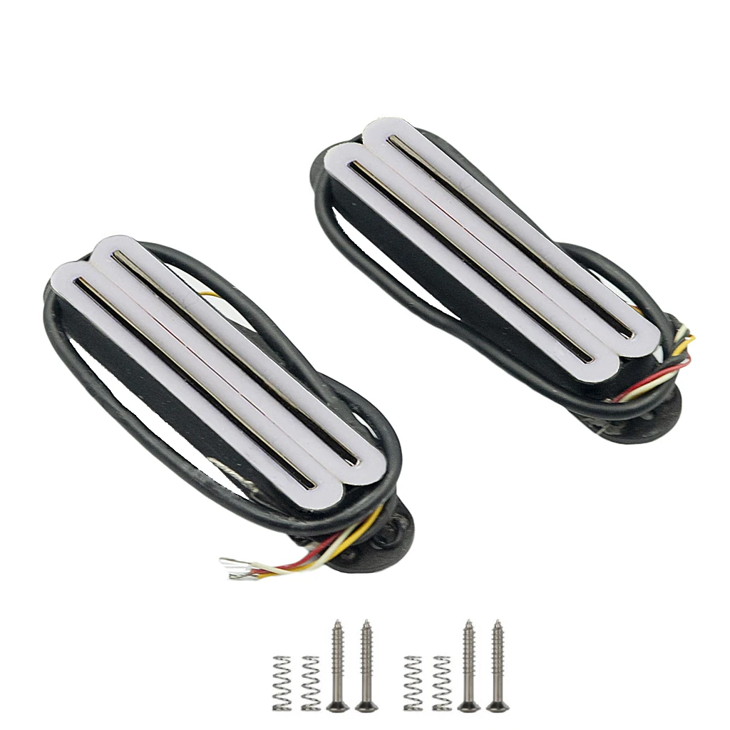 naomi 2pcs hohe leistung heiss dual rail humbucker pickup für e gitarre keramik weiß farbe free global shipping