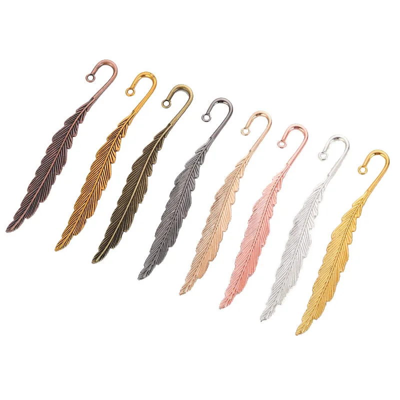 Винтаж металлическая Закладка перо поделки своими руками канцелярские