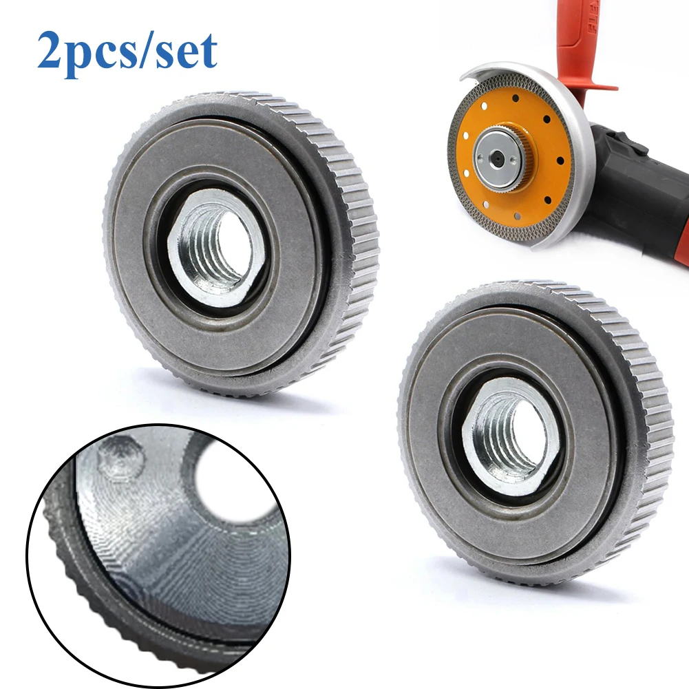 1Pc/2Pcs M14 Thread 115mm/125mm Angle Grinder Inner Outer Flange Nut Set Tools Power Replacement For Bosch Metabo Makita | Инструменты