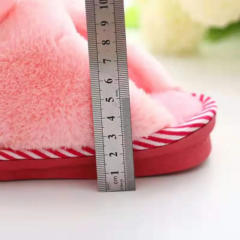 Детская домашняя обувь для маленьких девочек мягкие пушистые домашние тапочки