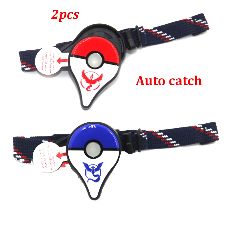 1 Red 1Blue Auto Автоматическая ловля для nintendo Pokemon GO Plus Bluet Bluetooth Интерактивная pokemongo plus приложение pokemongo фигурка игрушки IOS/Android - Цвет: 1 Red 1Blue Auto
