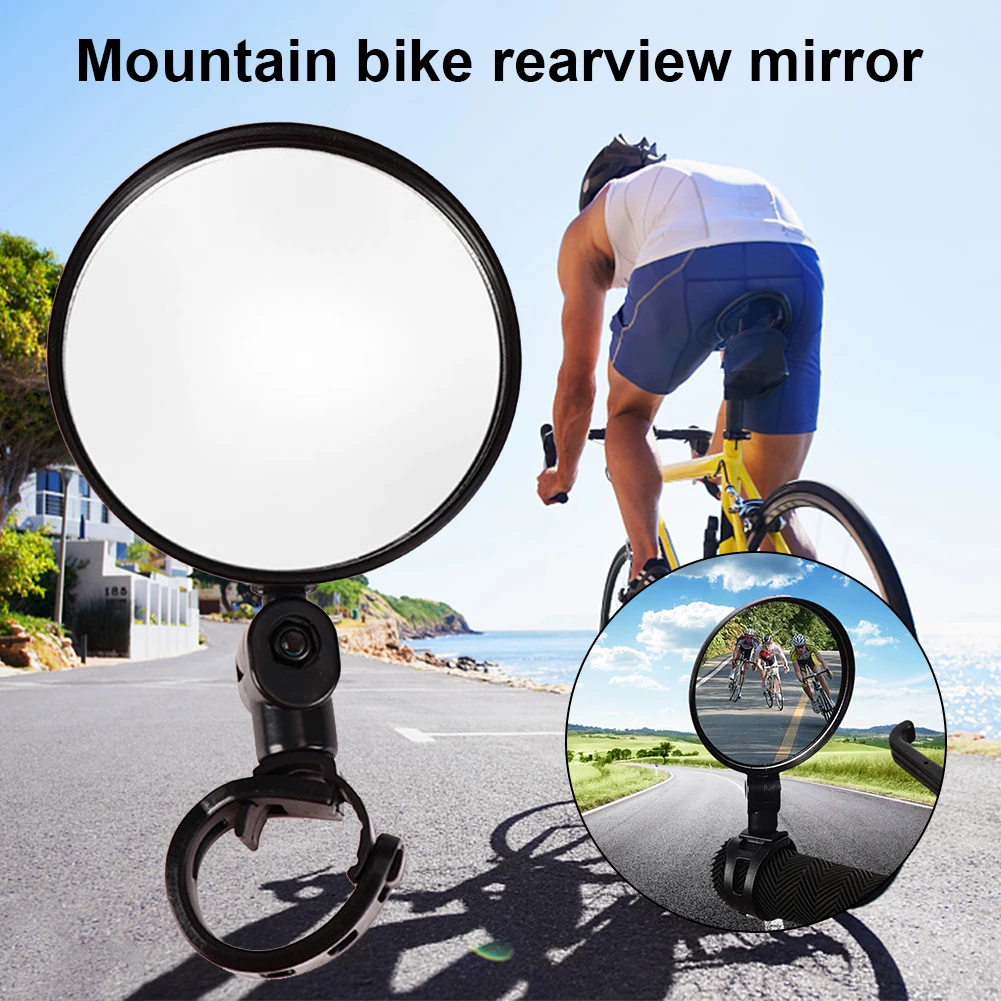 

8cm 360 Degrees Rotation Bicycle Convex Rearview MTB Road Bike Mirror Handlebar Back Eye Cycling Rear View Mirrors Safety Tool