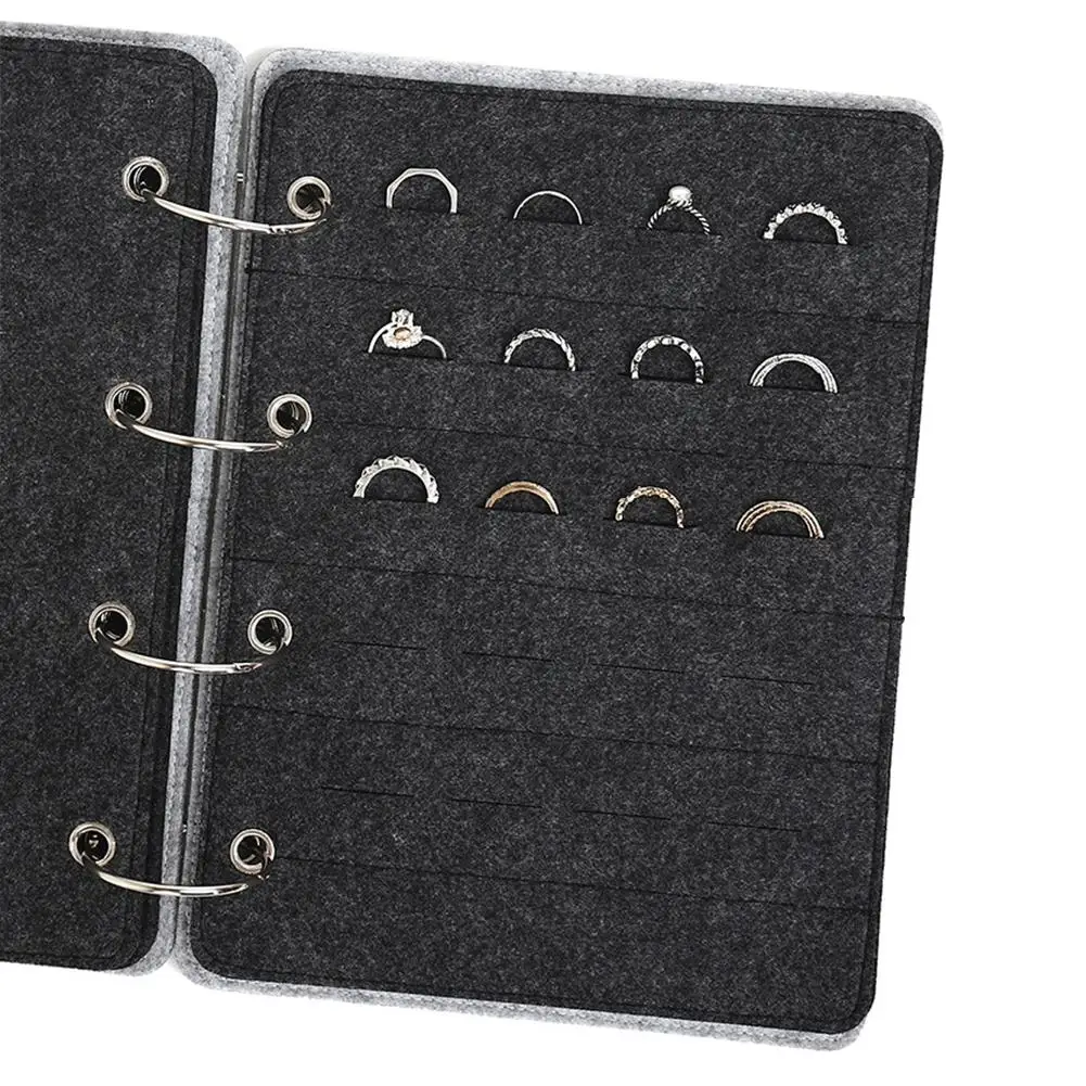 Стойка для хранения серег из войлока многослойная подставка колец ожерелий