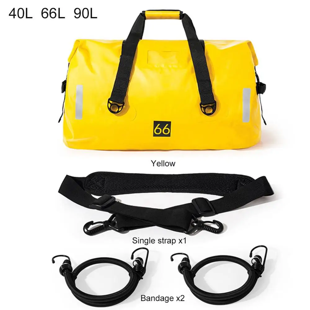 

Motorcycle Tail Package Multiple Optional 40L 66L 90L Long-distance Bag Durable Waterproof Large Capacity Waterproof Storage Bag