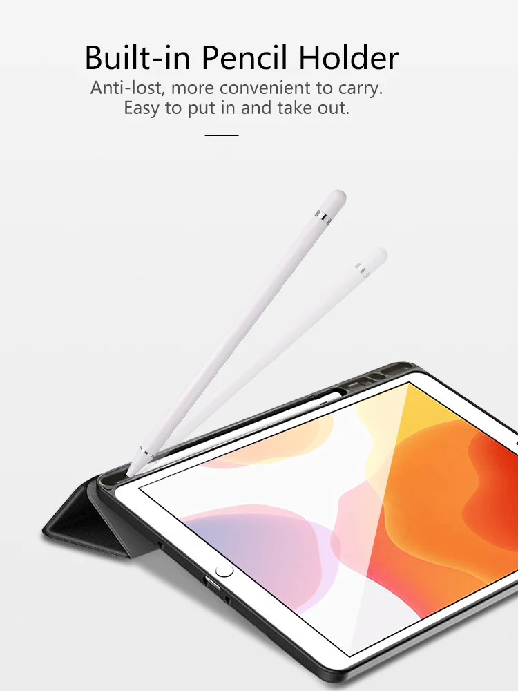 Умный чехол для ipad 10 2 дюйма 2019 книжка Apple A2200 A2198 A2197 защитный с держателем