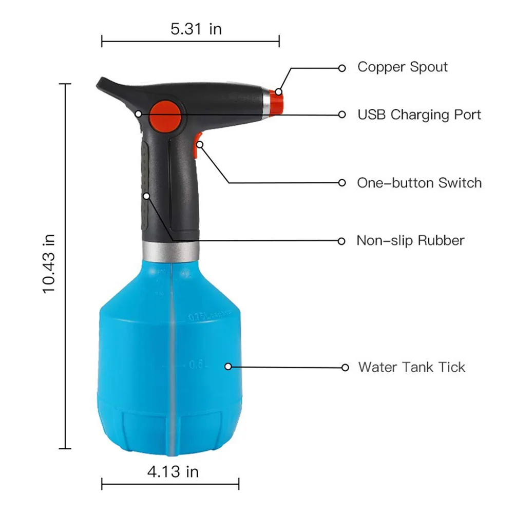 

Electric Watering Can Indoor Outdoor Plants Flower Spray Bottle Garden Mist Tool
