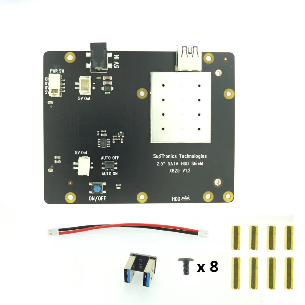 Новая версия! Плата расширения Raspberry X825 2 5 дюйма SATA HDD/SSD для Pi 4B ( 4 модели