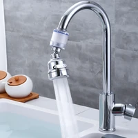 1pc 360 degree rotation faucet filter aerator kitchen pressurized splash proof nozzle spout water saving sink sprayer 3 modes