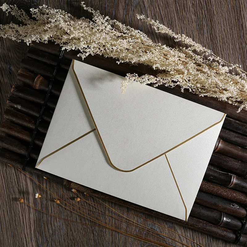 20PCS/LOT White Envelope Wedding Invitation Card Craft Paper Message Vintage European Festival | Дом и сад