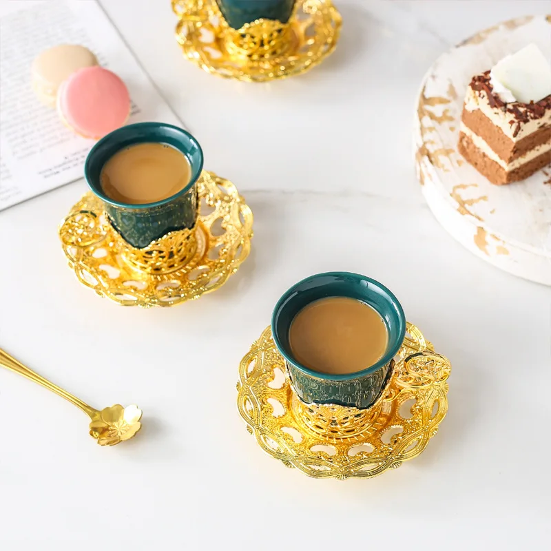 

Four Bedding Suits European Cup and Dish Set New Ceramic Cup and Dish Home Office Afternoon Tea Coffee Cup and Dish Set Mug