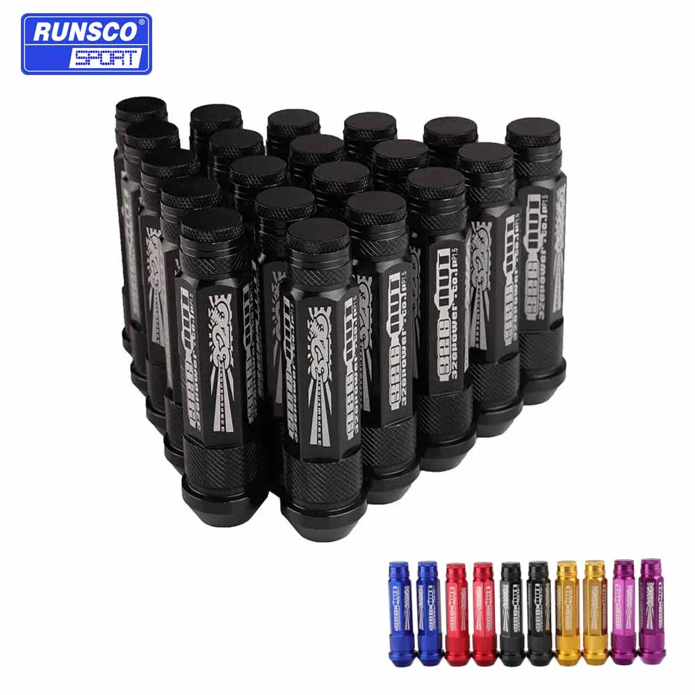 20 шт./компл. удлинитель из алюминиевого сплава 90 мм колесная гайка с колпачками