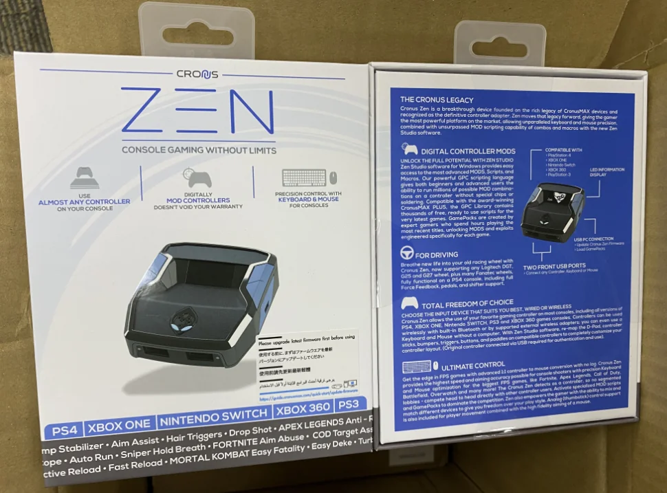 Новый адаптер Cronus ZEN 2 для PS4 Slim PRO XBOX ONE/S/X/360 переключатель беспроводной контроллер