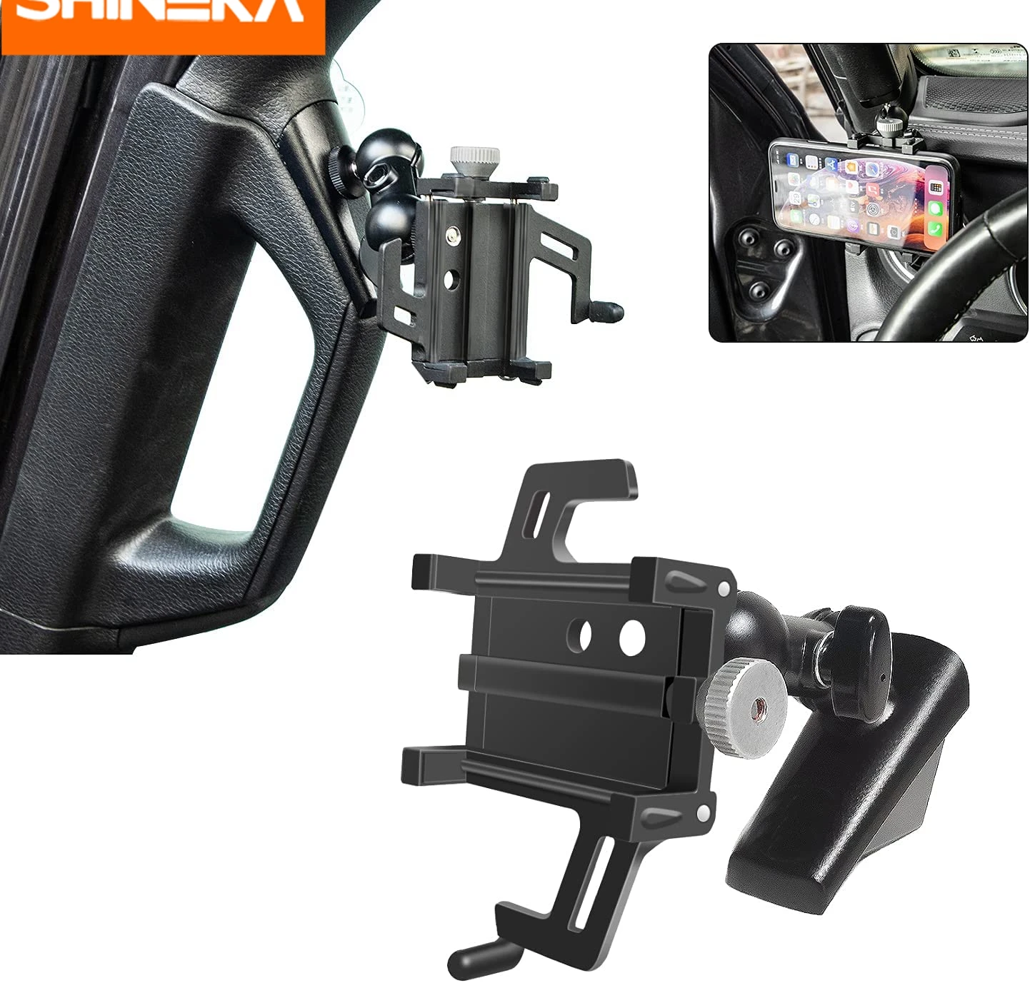 Автомобильный кронштейн SHINEKA регулируемый устойчивый к сотрясению для Jeep Gladiator JT