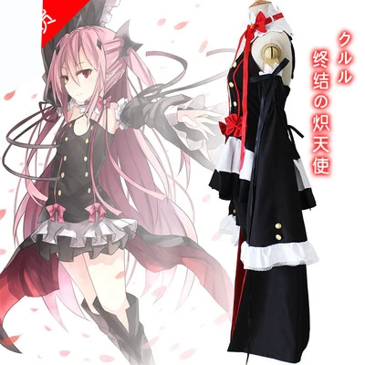 Аниме Owari No Seraph Of The End горничной Косплэй платье в стиле &quotЛолита&quot крул Цепеш