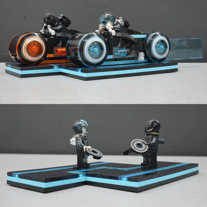 21314 248 шт. серия фильма TRON Legacy Light Cycles модель строительных блоков Кирпичи обучающие