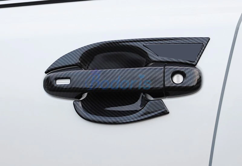 For Toyota C-HR CHR 2016 2017 2018 Carbon Fiber Color Door Handle Cover Bowl Insert Trim Chrome Car Styling Accessories | Автомобили и