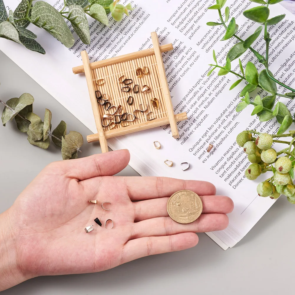 Вакуумное покрытие из нержавеющей стали 304 клип-пинч для самодельных ожерелий