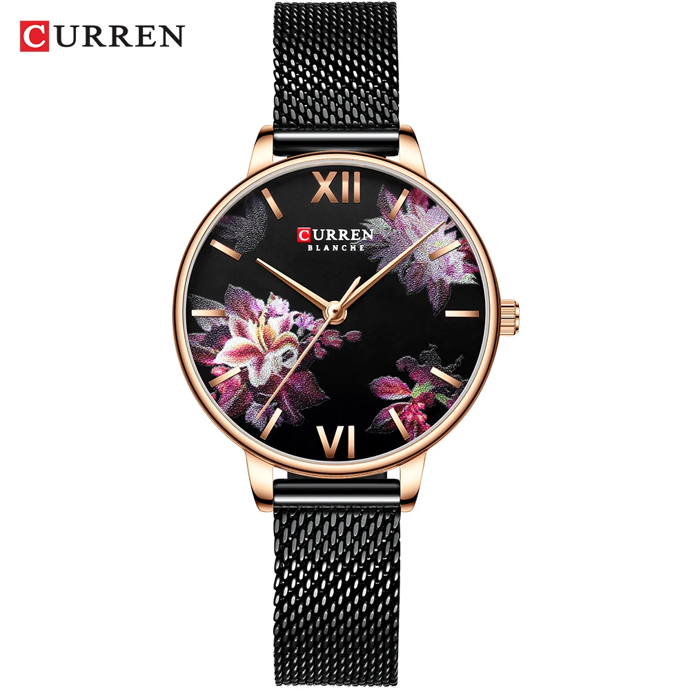 

Top Watch CURREN Gold Watches Women Charming Stainless Steel Bracelet Quartz Watch Ladies Classy Wristwatch Female Casual Clock