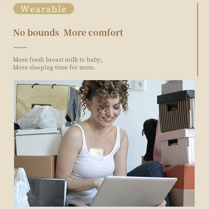 

Electric Breast Pump Silent Wearable Automatic Milker USB Rechargable Hands-Free Portable Milk Extractor Baby Breastfeeding Acce