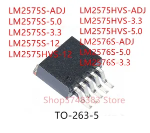 10PCS LM2575S-ADJ LM2575S-5.0 LM2575S-3.3 LM2575S-12 LM2575HVS-12 LM2575HVS-ADJ LM2575HVS-3.3 LM2575HVS-5.0 LM2576S-ADJ TO-263-5