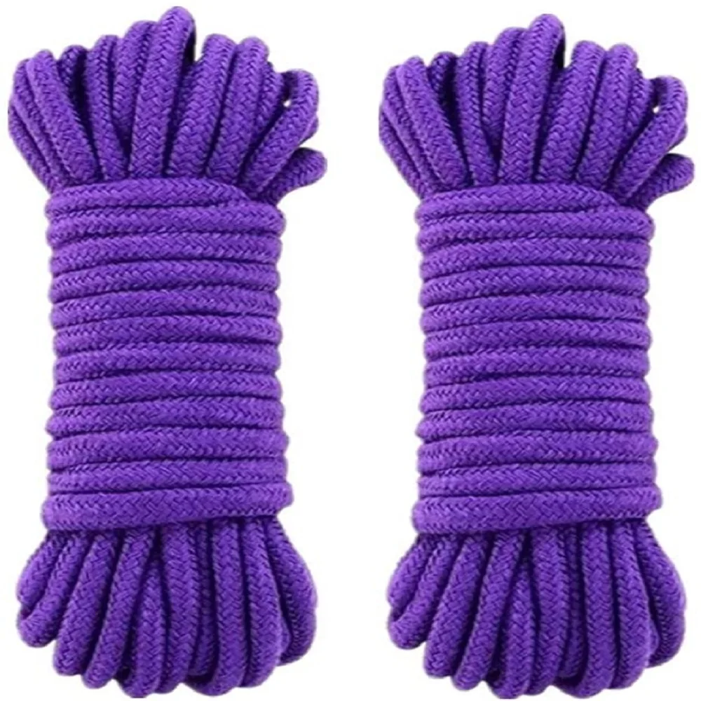 JYTOP 2pcs Soft Cotton Rope BDSM Shibari Restraints10M Cord Binding Binder Role Play | Красота и здоровье