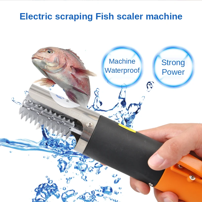 

Electric Fish Scaler Fishing Scalers Clean Fish Remover Cleaner Descaler Scraper Seafood Tools