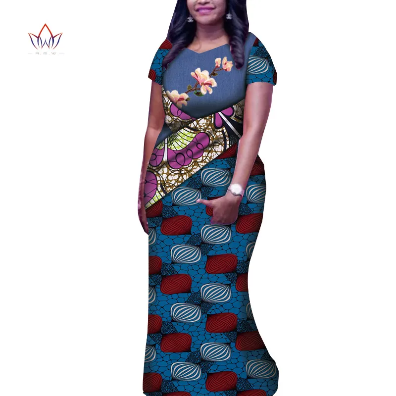 African Traditional Wear for Women Formal dresses for women 2020 elegant short sleeve African Styles dresses for ladies WY7577