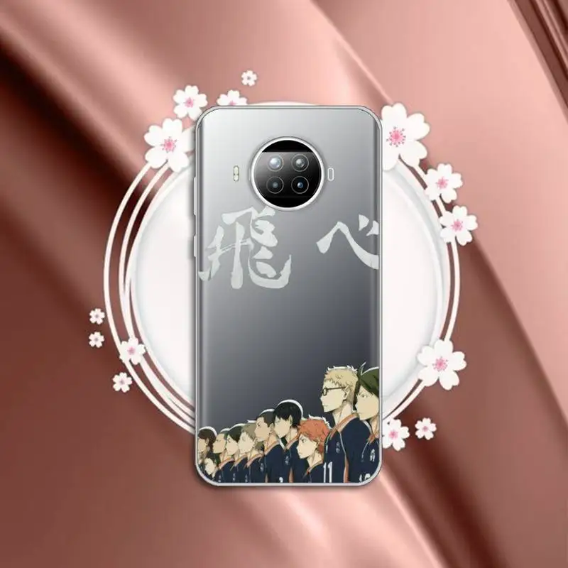 

Japan Anime Oya Haikyuu Volleyball - 1 Phone Case Transparent for Xiaomi mi Redmi note 10 t 8 9 pro lite 11 Samsung S 8 9 10 20