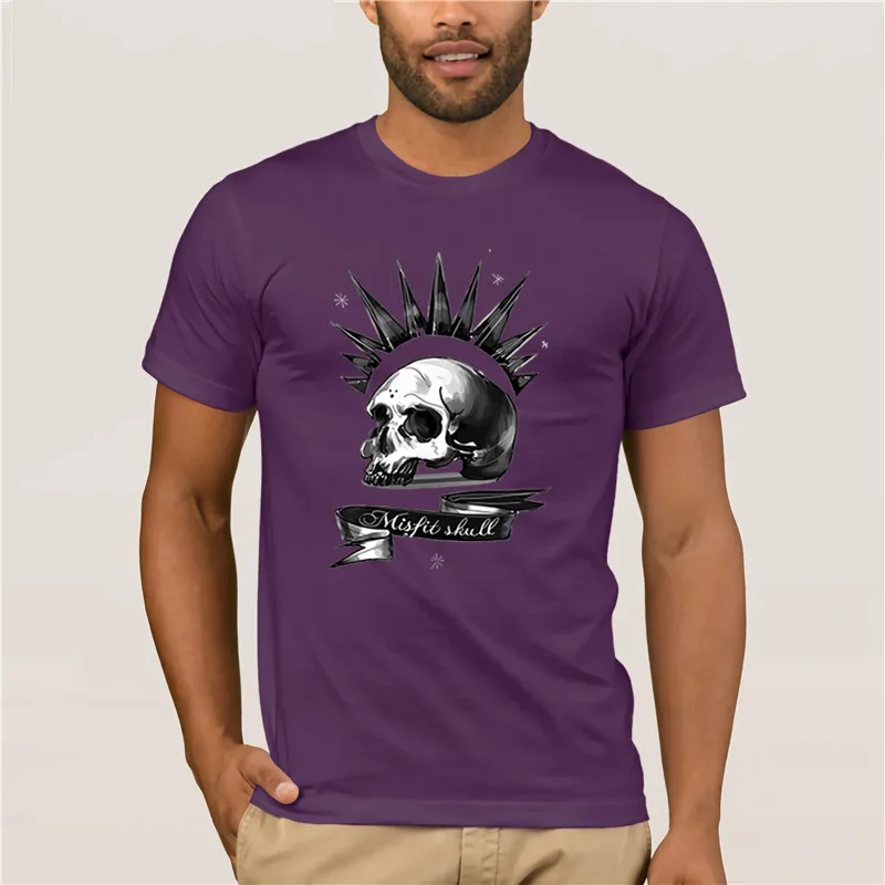 

Hot men's fun casual print T-shirt misfit life strange men t shirt Spring Autumn Fashion T Shirt 100% Cotton