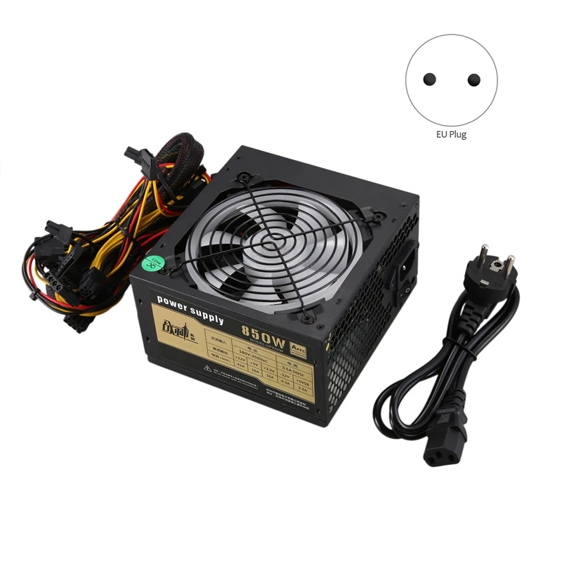 650 Вт тихий с вентилятором ATX 12V 4/8 Pin PC блок питания модульный SLI подсветкой