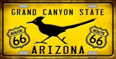 

Smart Blonde Arizona Grand Canyon with Route 66 Metal License Plate