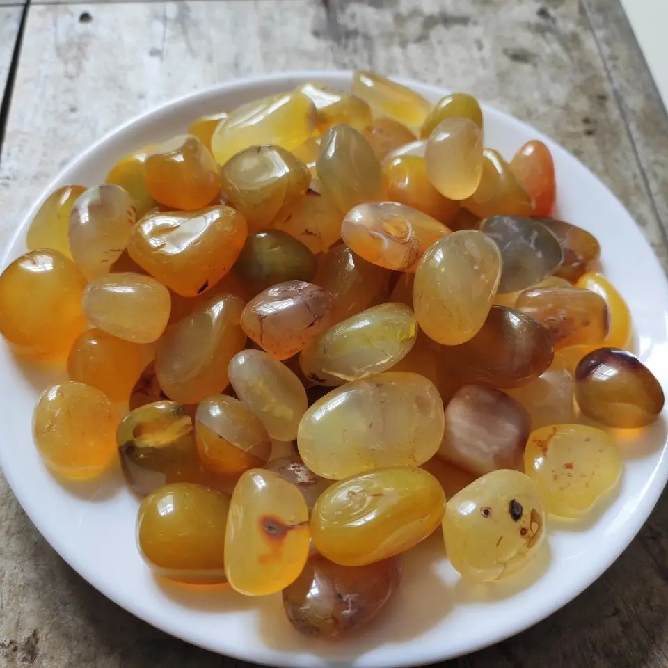 

100-300g Natural quartz gravel agate tumbled stone for Home decoration