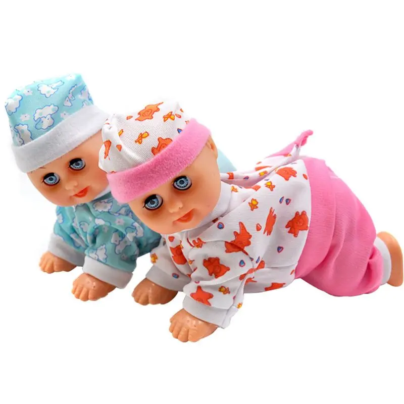 

Забавная электрическая интеллектуальная кукла, Смеющийся плач, пение, ползание, Детская кукла, игрушка, подарок для девочки