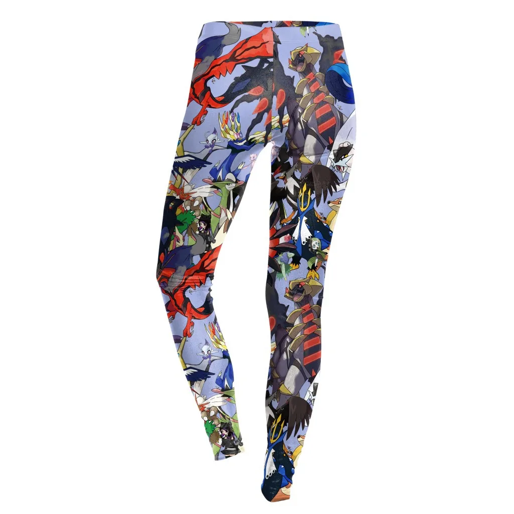 NADANBAO лето осень милые леггинсы мультфильм Покемон Пикачу принт женские леггинсы сексуальные женские леггинсы с высокой талией Леггинсы Брюки