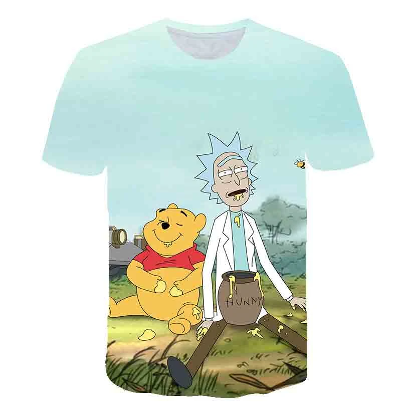 Футболка Rick and Morty By Jm2 Art 3D мужская футболка Летняя футболка Аниме футболки с короткими рукавами и круглым вырезом Прямая поставка - Цвет: picture color