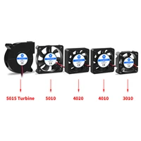501540104020 12v24v cooling turbo fan brushless 3d printer parts 2pin for extruder dc cooler blower part black plastic fans