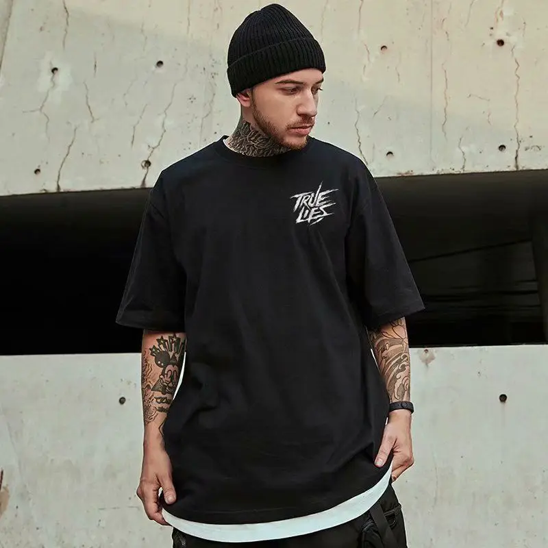 

summer Men high street Hip hop letter tshirt short sleeve cheap big sales big size 8XL 10XL 9XL big sales skateboard loose tees