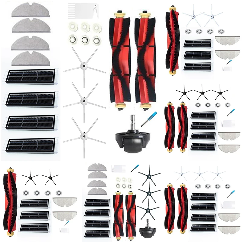 

Kit Filter Side Brush S55 E25 E35 Spare Supplies For Xiaomi Roborock S6 S60 S65 S5 MAX T6