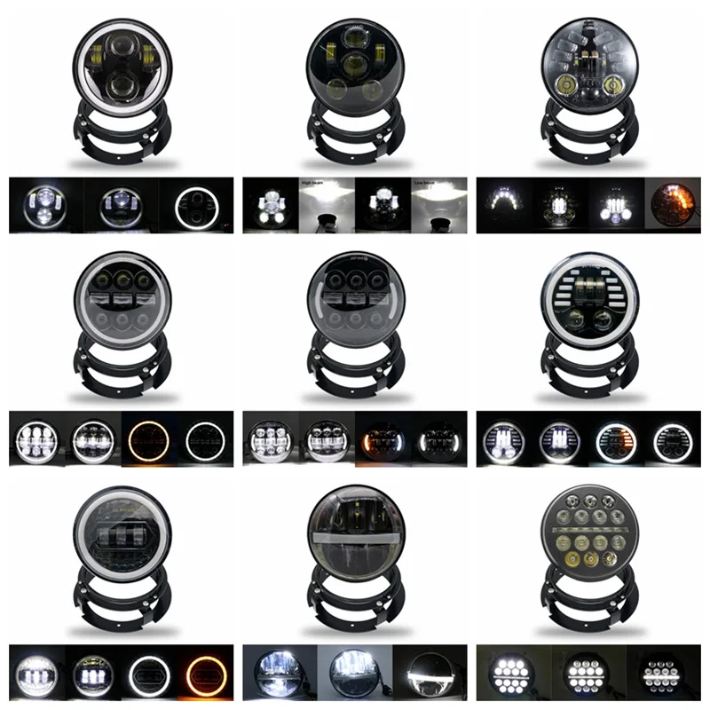 Светодиодный мотоциклетный Головной фонарь 5 75 дюйма дальний и ближний свет