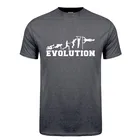 Эволюция гимнастика футболка, Детская Хлопковая футболка с короткими рукавами в уличном стиле мужские модные рубашки для мальчиков Фитнес Футболка OZ-404