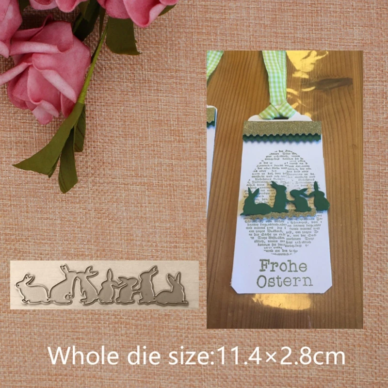 

Easter Rabbit Metal Cutting Dies Stencil Scrapbooking DIY Album Stamp Paper Card