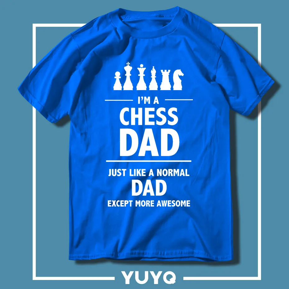 Новая мужская футболка модная бесплатная доставка I'm A Chess Dad новые крутые топы