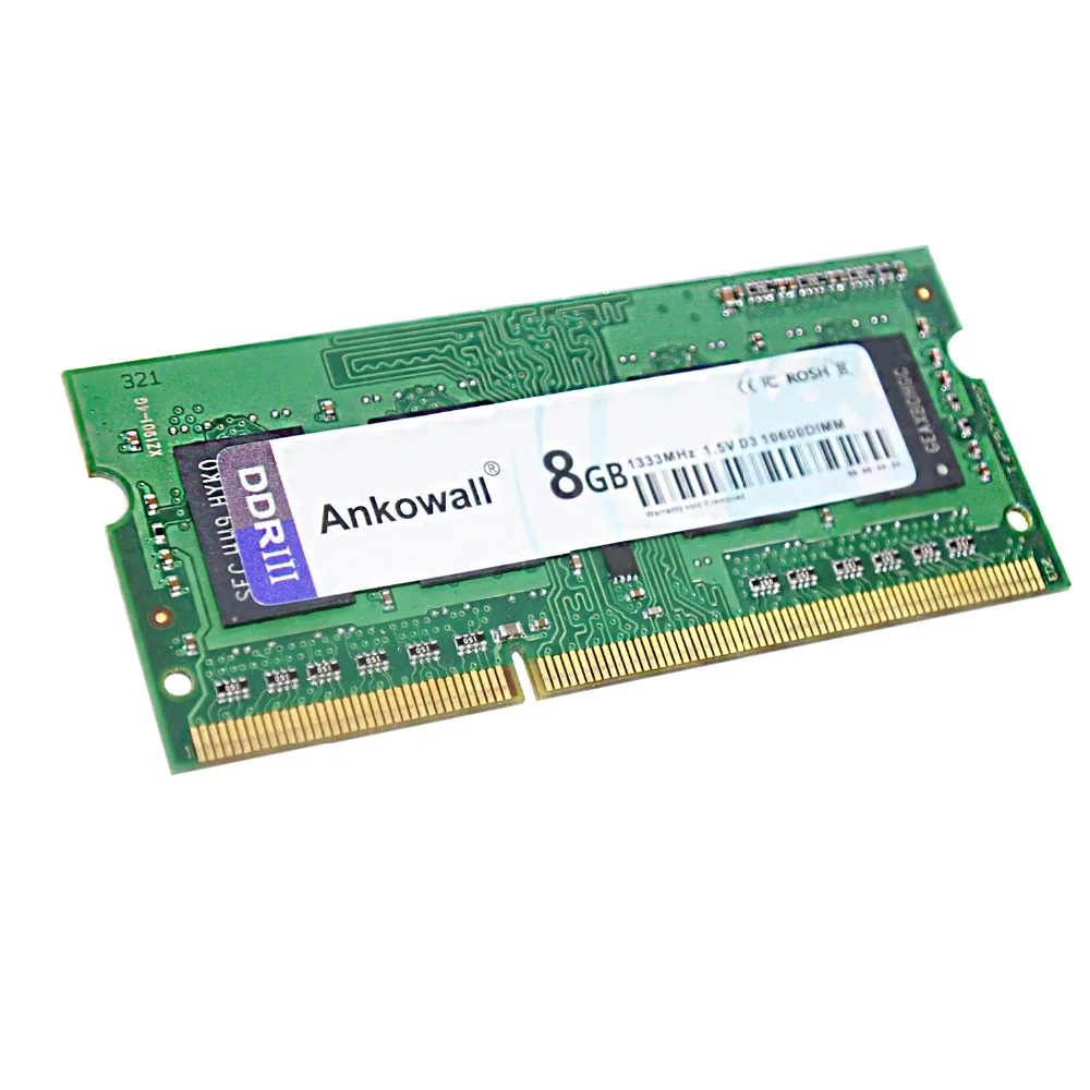Память Ankowall для ноутбука DDR3 2 ГБ 4 8 1333/1600 МГц 1 5 В 204Pin память 12800/ ОЗУ